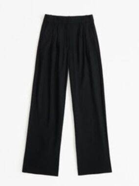 Sloane Tailored Linen-Blend Pant -- Black 32L